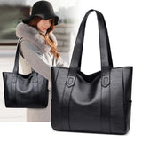 Soft Leather Handbags Large Capacity Tote Bags Big Shoulder Bag