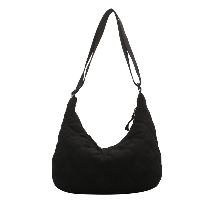 Quilted Soft Nylon Side Bags for Women