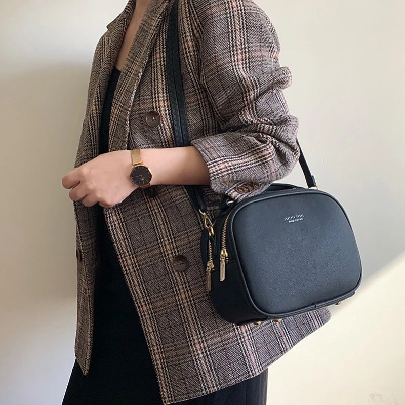 Women Soft Pu Leather Handbag Shoulder Messenger Crossbody Bags