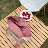 Women Soft Shoulder Bags Double Side PU Leather Underarm Cross Body Totes