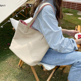 Women Soft Shoulder Bags Double Side PU Leather Underarm Cross Body Totes