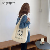 Soft Warm Plush Large Capacity Handbag - Women's Travel Fluffy Bag