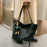 Women PU Leather Shoulder Bag Large Capacity Tote Bags Ladies Handbag