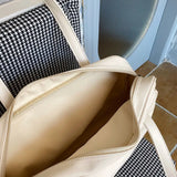 Women Solid Shoulder Bags PU Leather Large Capacity All-match Students Casual Ha