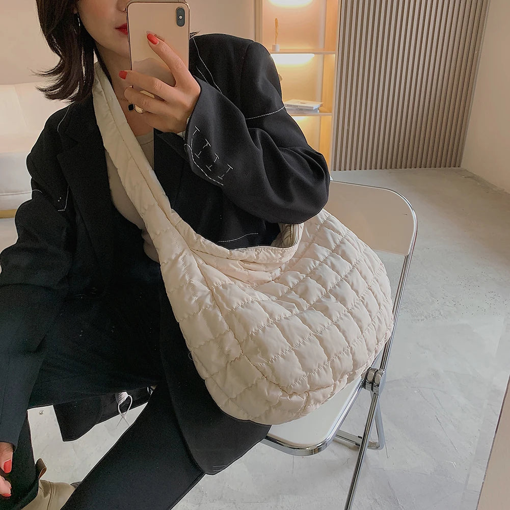 Women Space Cotton Handbag Shoulder Bag Large Capacity Tote Bags