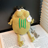 Cartoon Style Lady Chains Shoulder Messenger Bag Kawali Purse