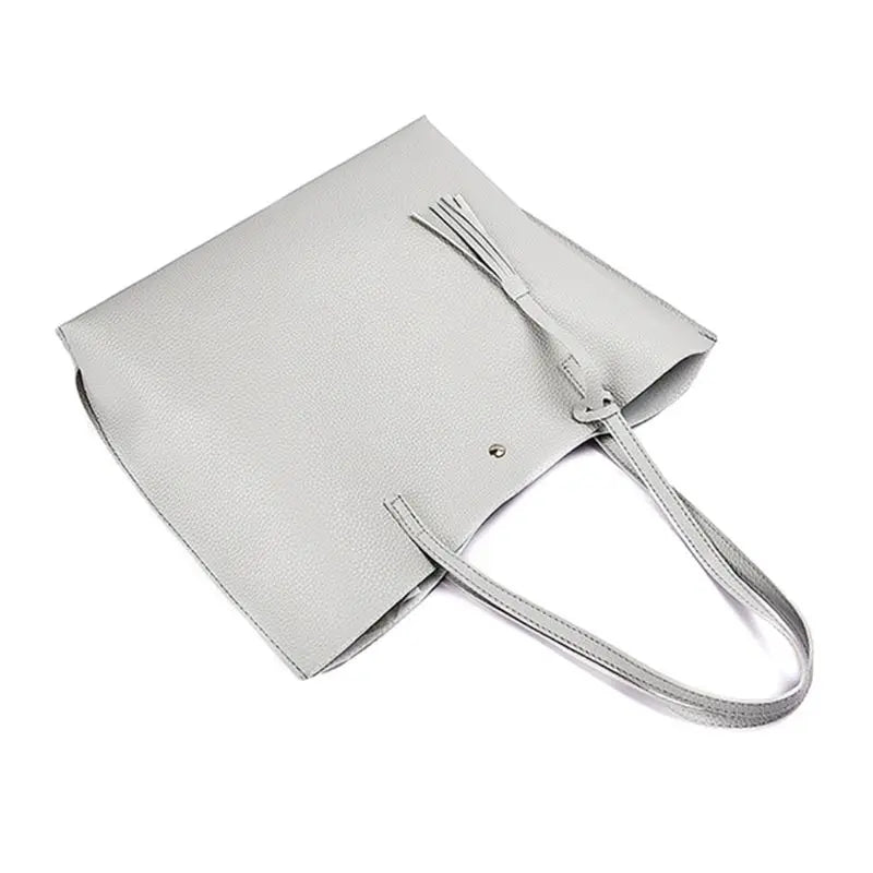 Women Tassel Shoulder Tote Purse Large Capacity Top Handle Bag