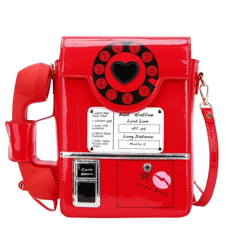 Retro Phone Top-Handle Shoulder Bag