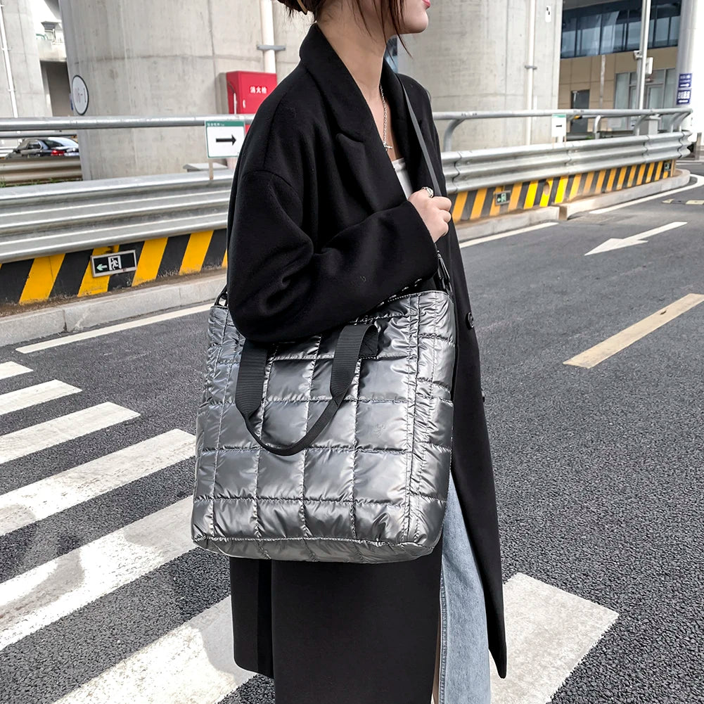 Women Nylon Crossbody Bag Large Capacity Shoulder Bag for Shopping Travel