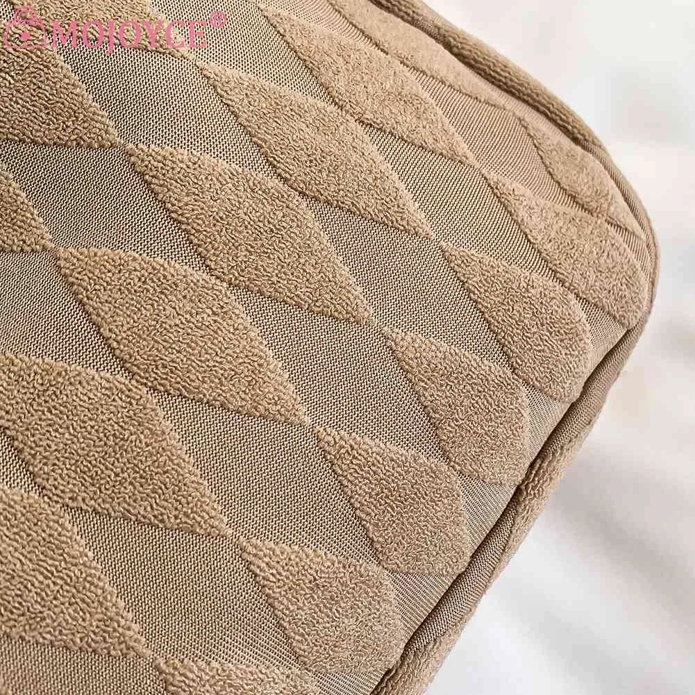 Casual Rhombus Armpit Bag Soft Cloth Large Capacity for Daily Travel