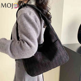Casual Rhombus Top-Handle Handbag Soft Cloth Large Capacity