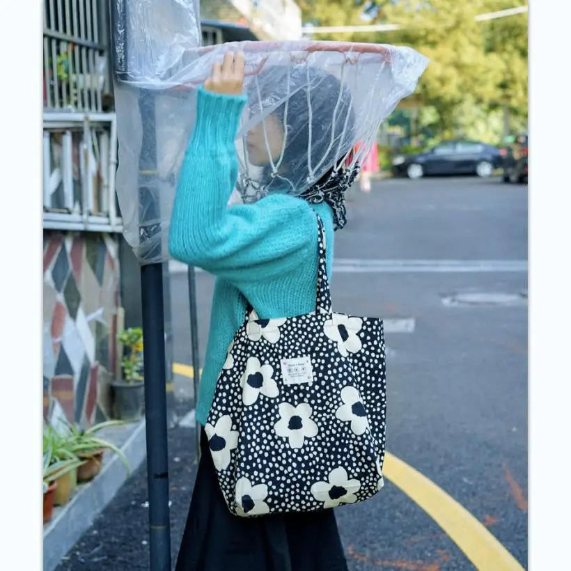 Women Tote Bag Summer Nylon Casual Zipper Soft Shoulder Bags Handbag