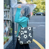 Women Tote Bag Summer Nylon Casual Zipper Soft Shoulder Bags Handbag