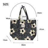 Women Tote Bag Summer Nylon Casual Zipper Soft Shoulder Bags Handbag