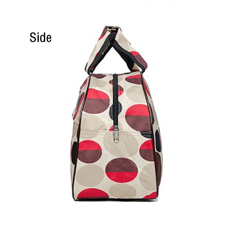 Waterproof Nylon Travel Duffel Bag Print Shoulder Bag