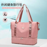 Women Travel Shoulder Bags Large Capacity Foldable Tote Luggage