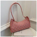 Women Underarm Bag Shoulder Bag Square Shape Short Straps Casual Handbag