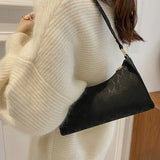 Women Underarm Bag Shoulder Bag Square Shape Short Straps Casual Handbag