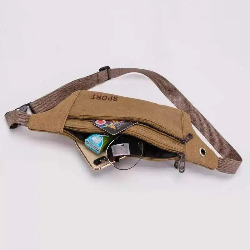 Women Waist Bag Zipper Fanny Pack Chest Bag Outdoor Sports Crossbody Bag
