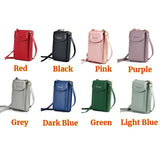 Mini Leather Shoulder Wallet with Phone Holder