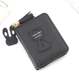 Cat Clutch Bag Letter Print Wallet Tassels Ladies Female Purse