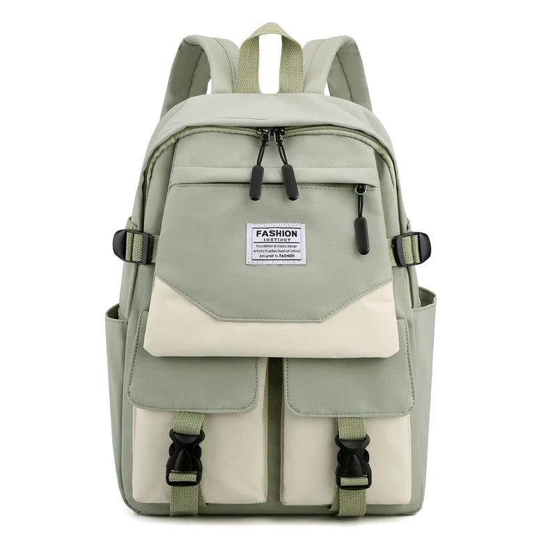 Women Backpack for Teenage Girls Waterproof Nylon Schoolbag