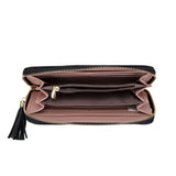 Handwoven Long Zipper Wallet for Women, Temperament Clutch Bag