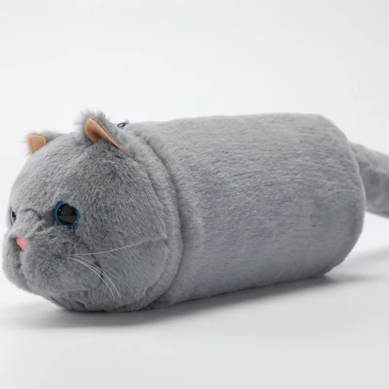 Cat Plush Shoulder Bag for Women Lady Fur Messenger Doll Mini Phone Bag