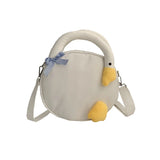 Cartoon Duck Shoulder Bag Big Goose Bag Nylon Cloth Handbag