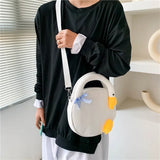 Cartoon Duck Shoulder Bag Big Goose Bag Nylon Cloth Handbag