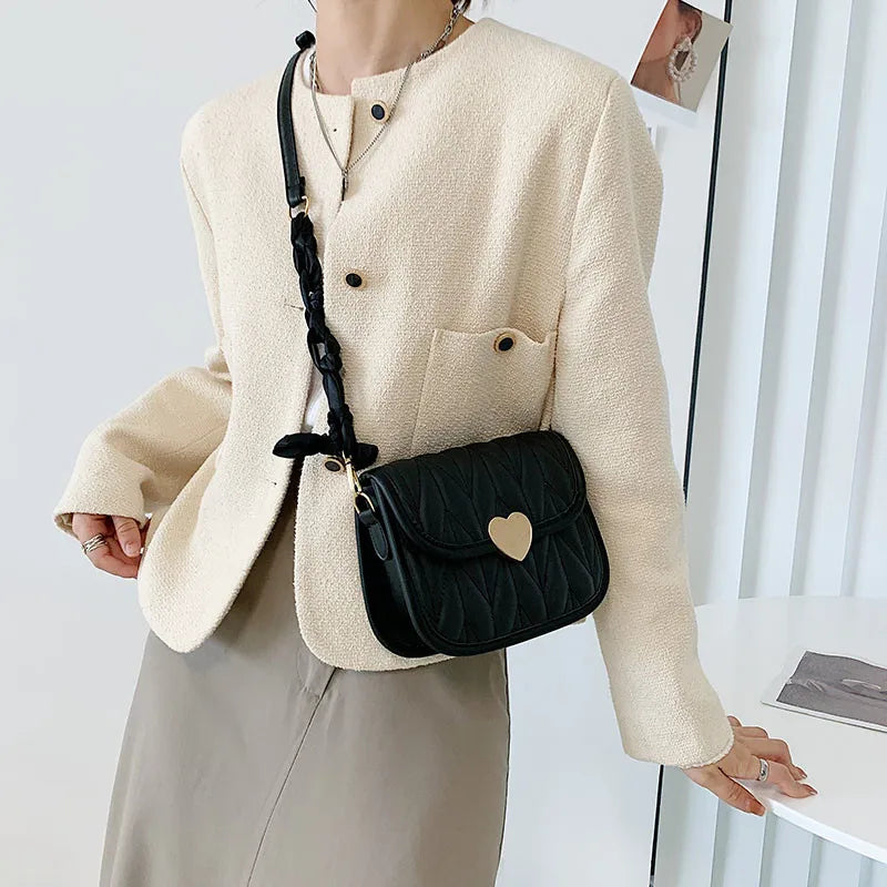 Women's Advanced Diamond Shoulder Bag Chain Handbag Texture Shopping Bag