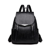 Women's Backpack Travel Large PU Leather Handbag Schoolbag For Girls