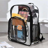 Women's Transparent Waterproof PVC Backpack Large Clear Bag