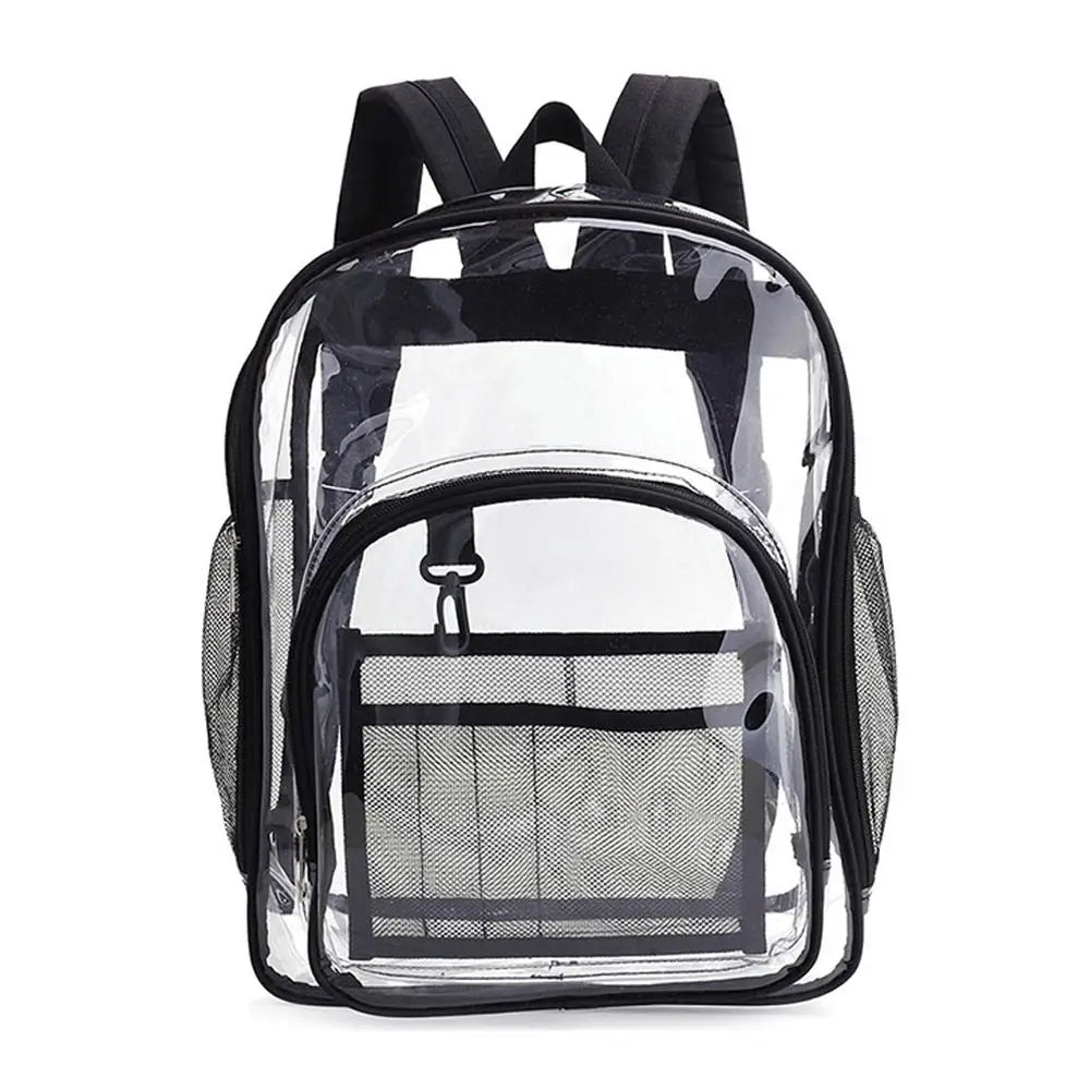 Women's Transparent Waterproof PVC Backpack Large Clear Bag