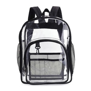 Women's Transparent Waterproof PVC Backpack Large Clear Bag