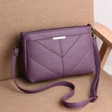 Women's Three Layer Small Bag Crossbody Soft Leather