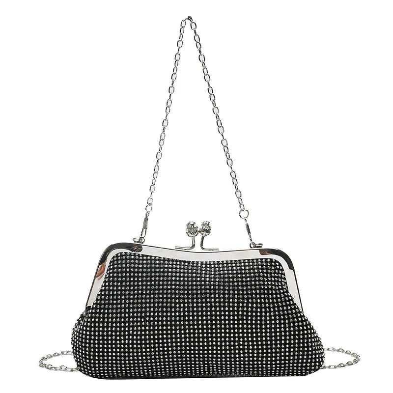 Rhinestone Evening Crossbody Bag Chain Shoulder Bag