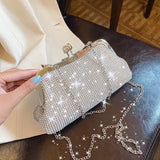 Rhinestone Evening Crossbody Bag Chain Shoulder Bag