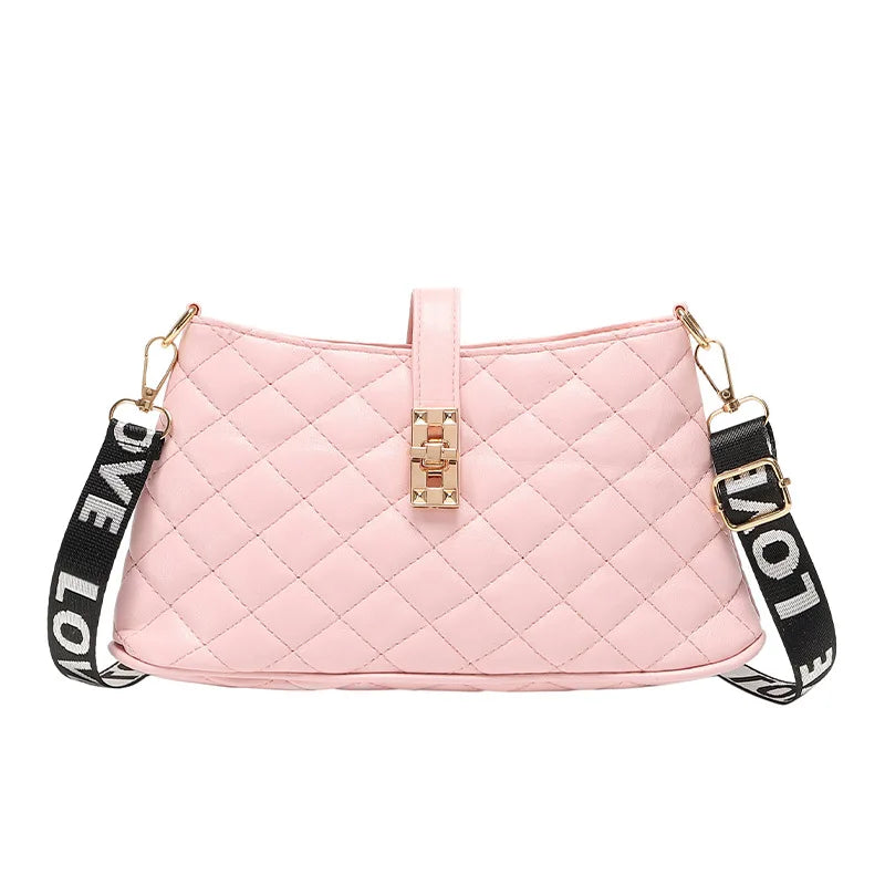 Women's Diamond Embroidered Shoulder Bag Small Square Casual Bag