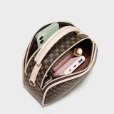 Women's PU Leather Tote Shoulder Bag for Students