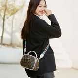 Women's PU Leather Tote Shoulder Bag for Students