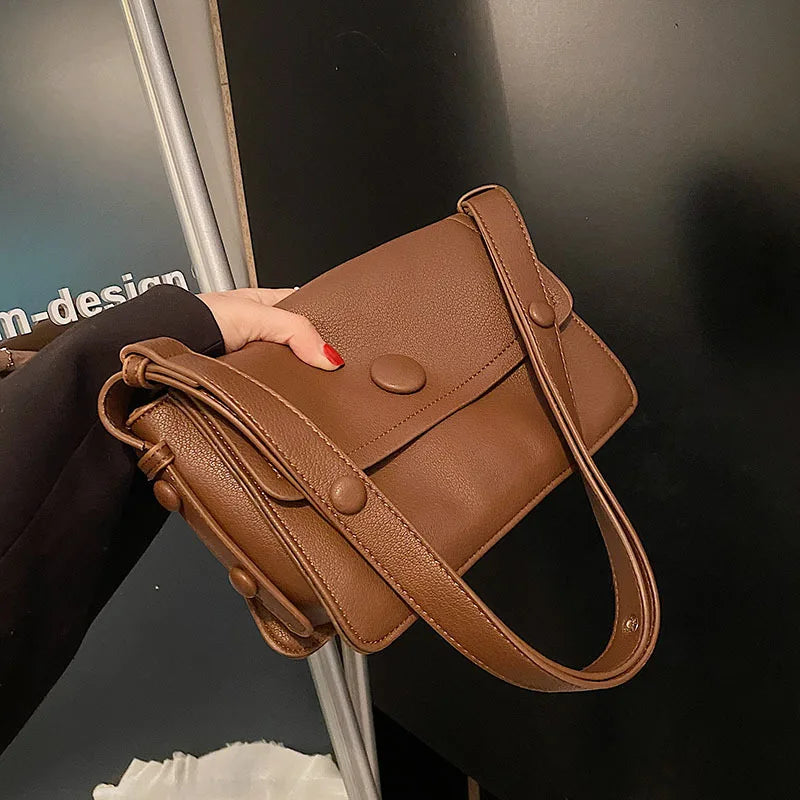 Women's Cross-Body Bag Autumn Winter Literary Single-Shoulder Bag