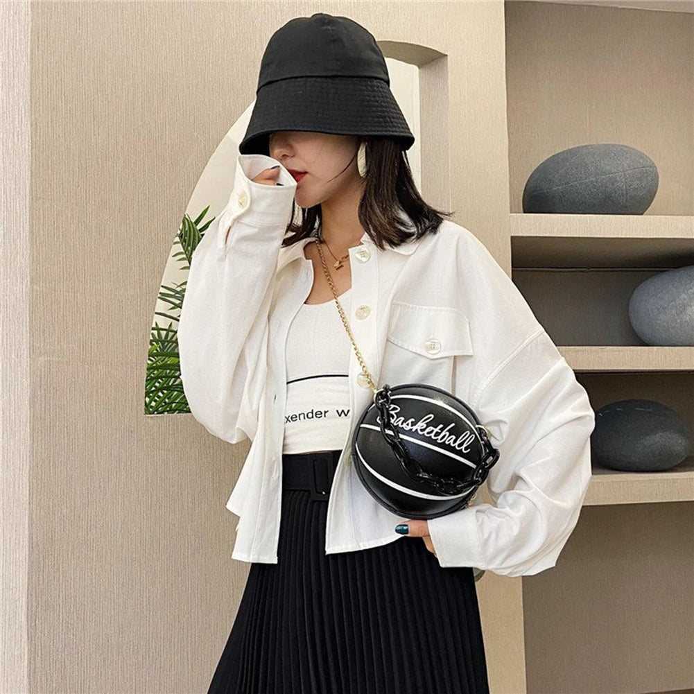 Women's Basketball Shoulder Bag Teenagers Crossbody Handbag