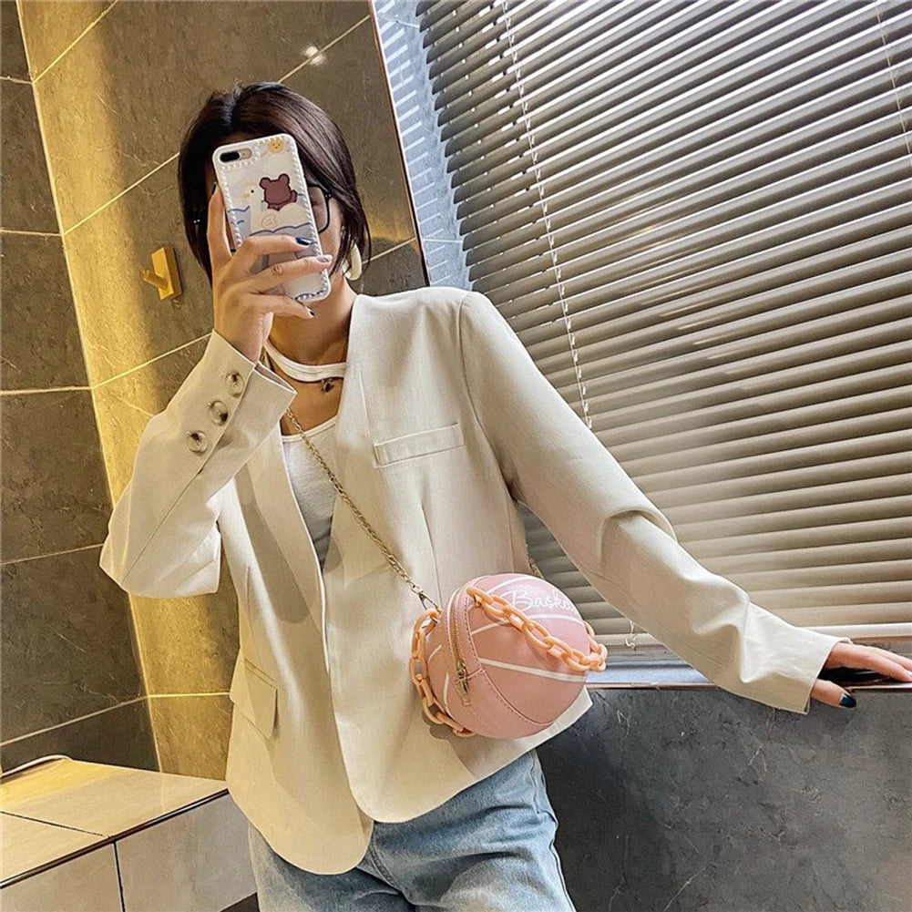 Women's Basketball Shoulder Bag Teenagers Crossbody Handbag