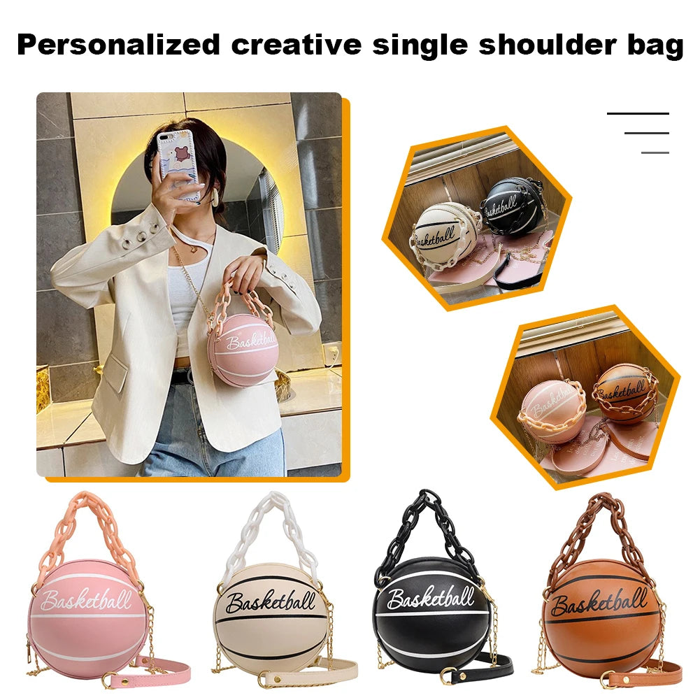 Women's Basketball Shoulder Bag Teenagers Crossbody Handbag
