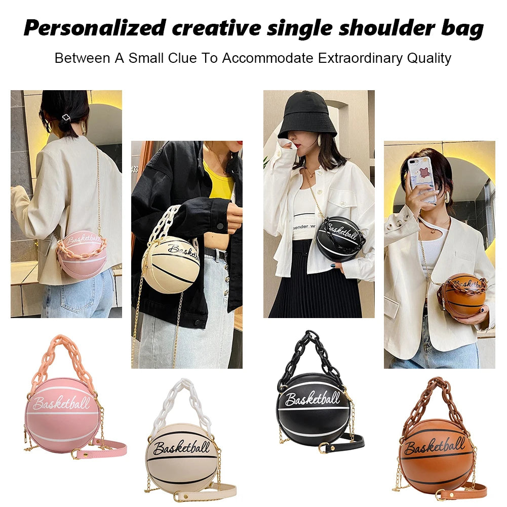 Women's Basketball Shoulder Bag Teenagers Crossbody Handbag