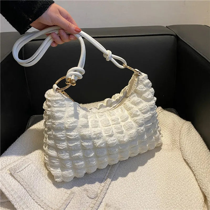 Women's Large Capacity Plaid Shoulder Underarm Bag