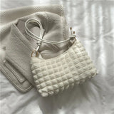 Women's Casual Plaid Cloth Shoulder Bag Large Capacity