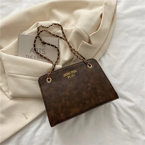 Casual Retro Chain Small Square Single Shoulder Bags For Women