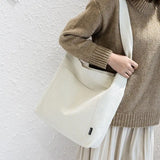 Casual Canvas Shoulder Bag Large Capacity Tote Bag